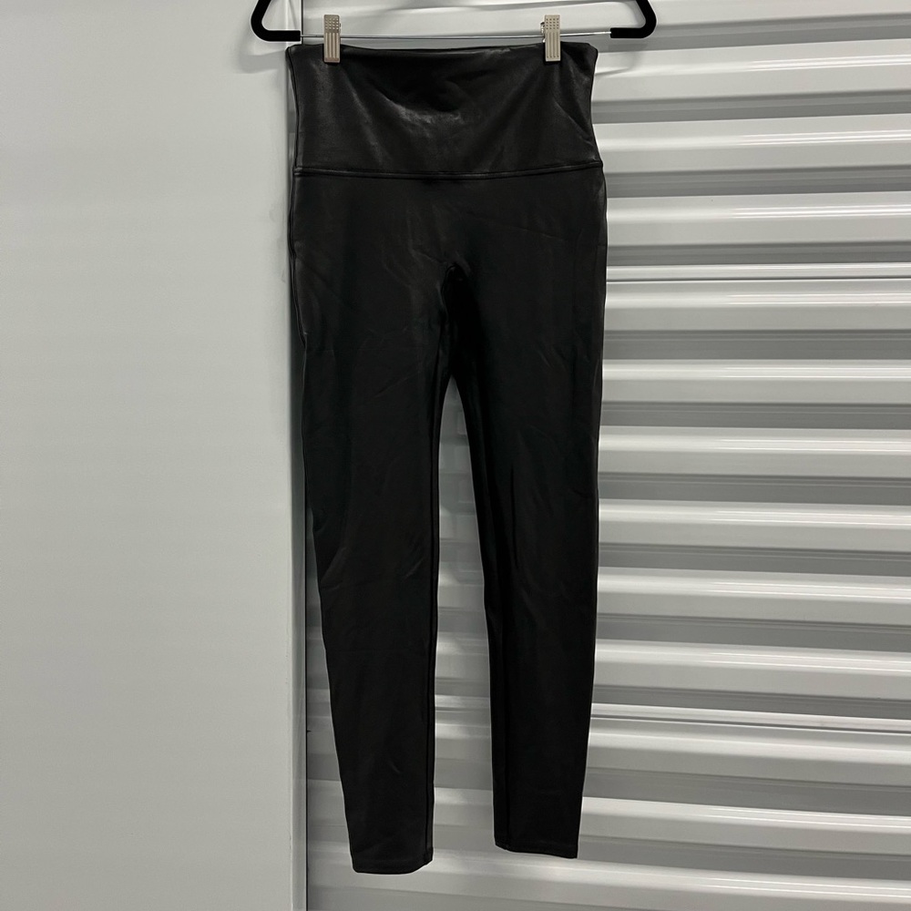 Spanx faux leather Leggings xl black